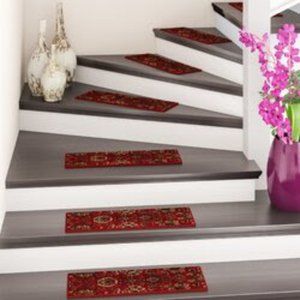 Ryan Red Stair Tread by Astoria Grand